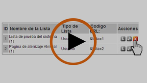 Cmo eliminar una lista de correos