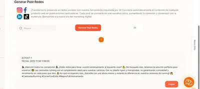 Generar descripcin para redes sociales (post) con IA