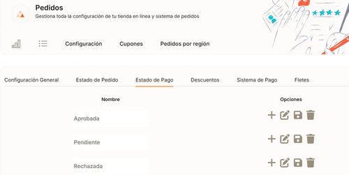 Pedidos-configuracion estado de pago